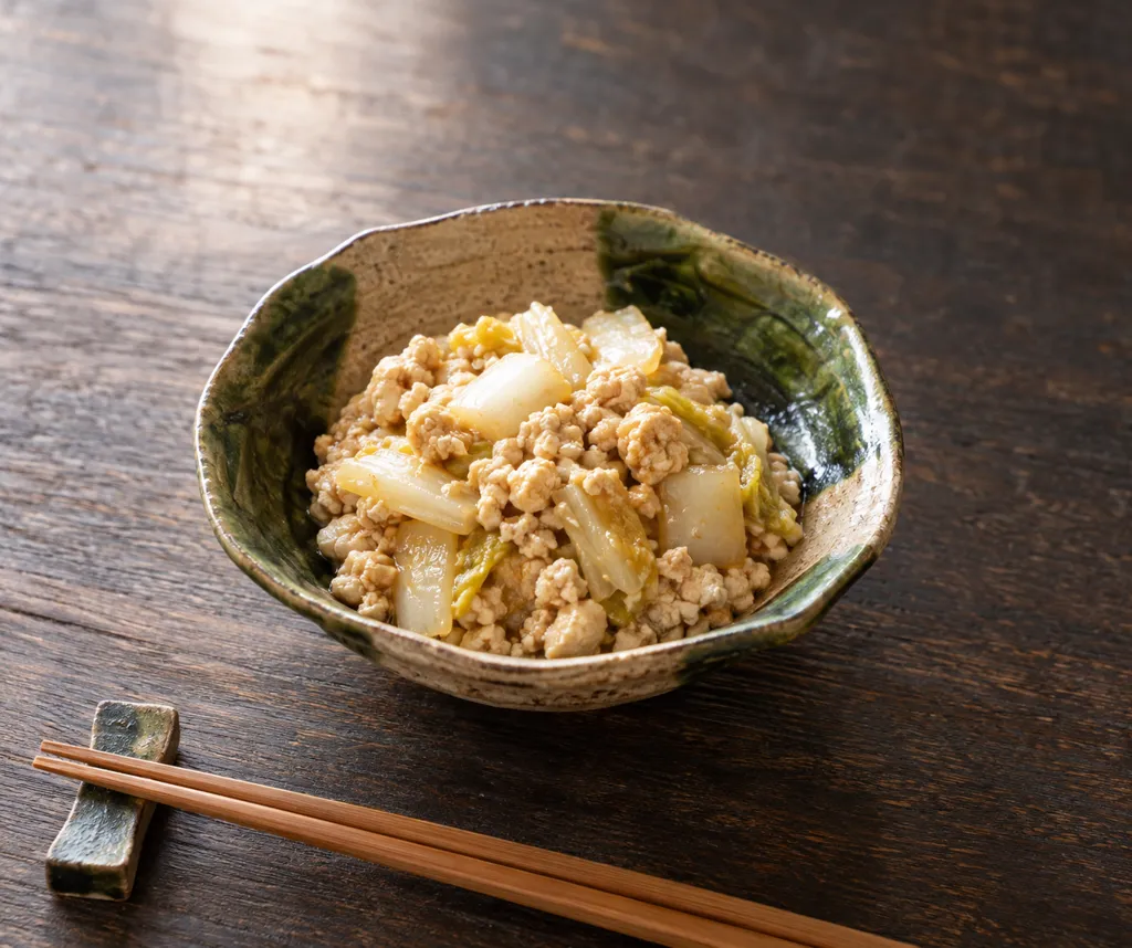 豆腐と白菜のしょうがそぼろの完成イメージ
