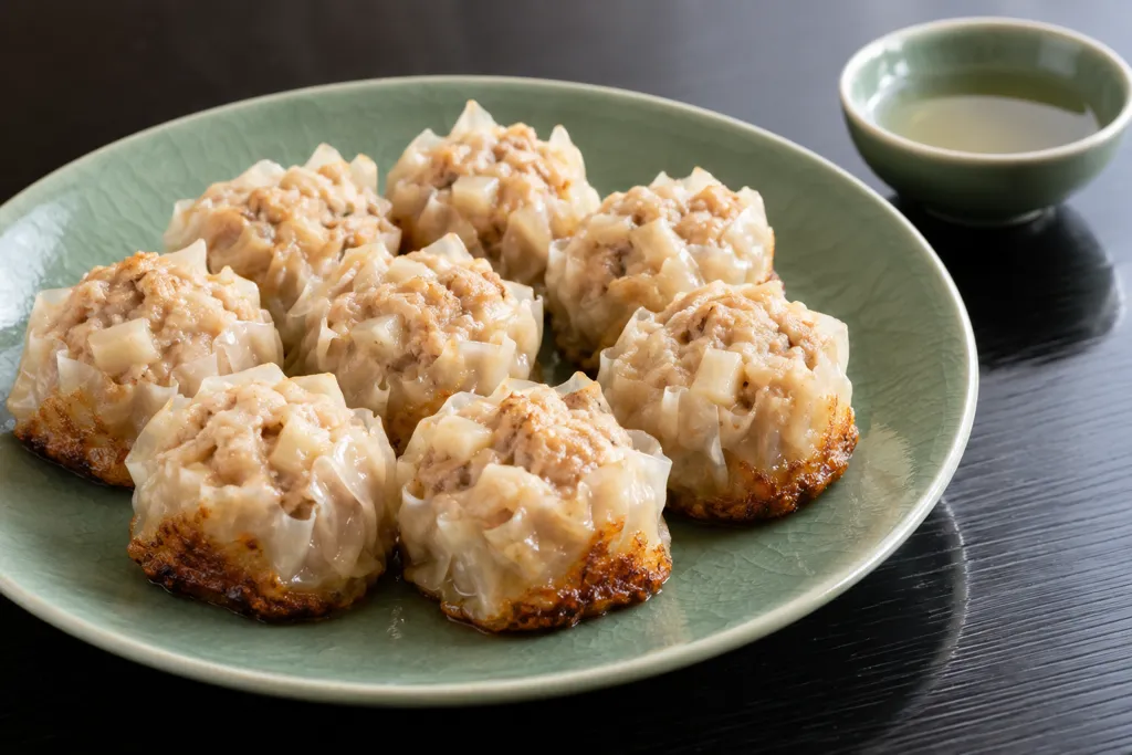 鶏ひき肉とれんこんの焼き焼売の完成イメージ