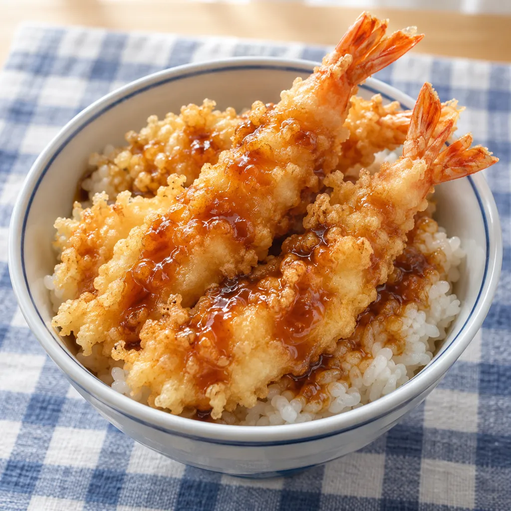 えびの天丼の完成イメージ