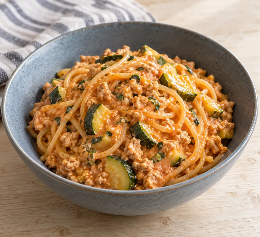 ケチャップパスタの完成イメージ