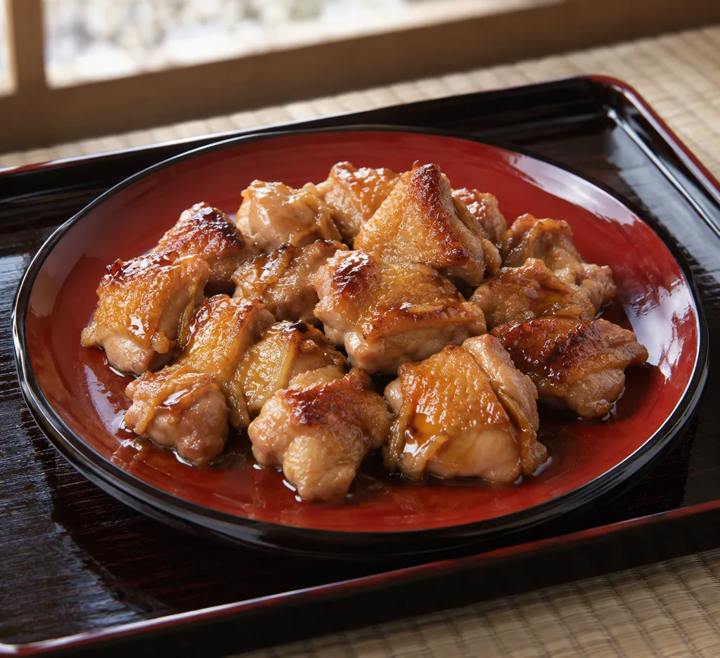 鶏もも肉のしょうがぽん酢焼きの完成イメージ