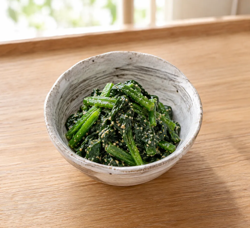ほうれん草のごま酢和えの完成イメージ