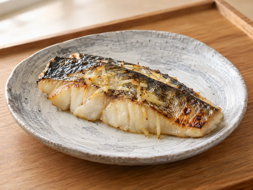 さわらの塩焼きしょうが風味の完成イメージ